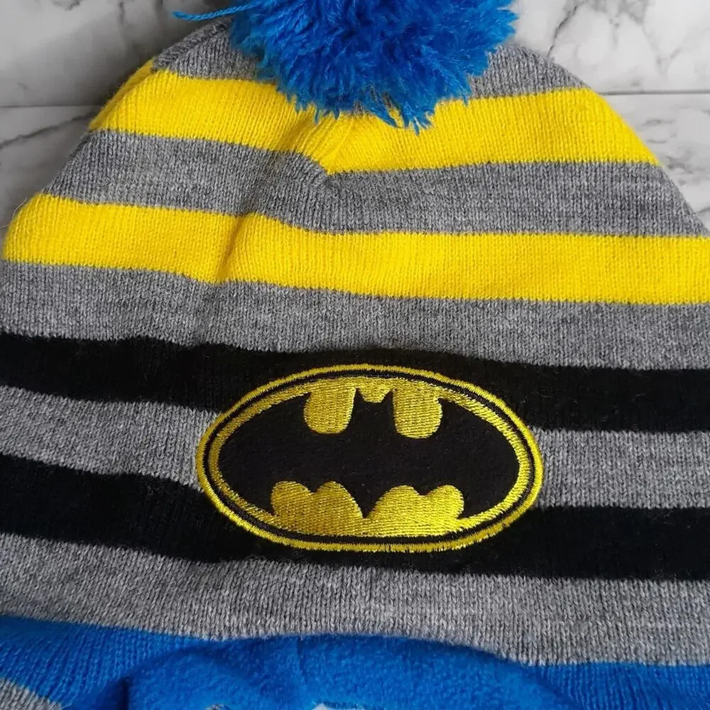 Batman Sweater Hat Beanie pompom top Stripes‎ 2T-5T